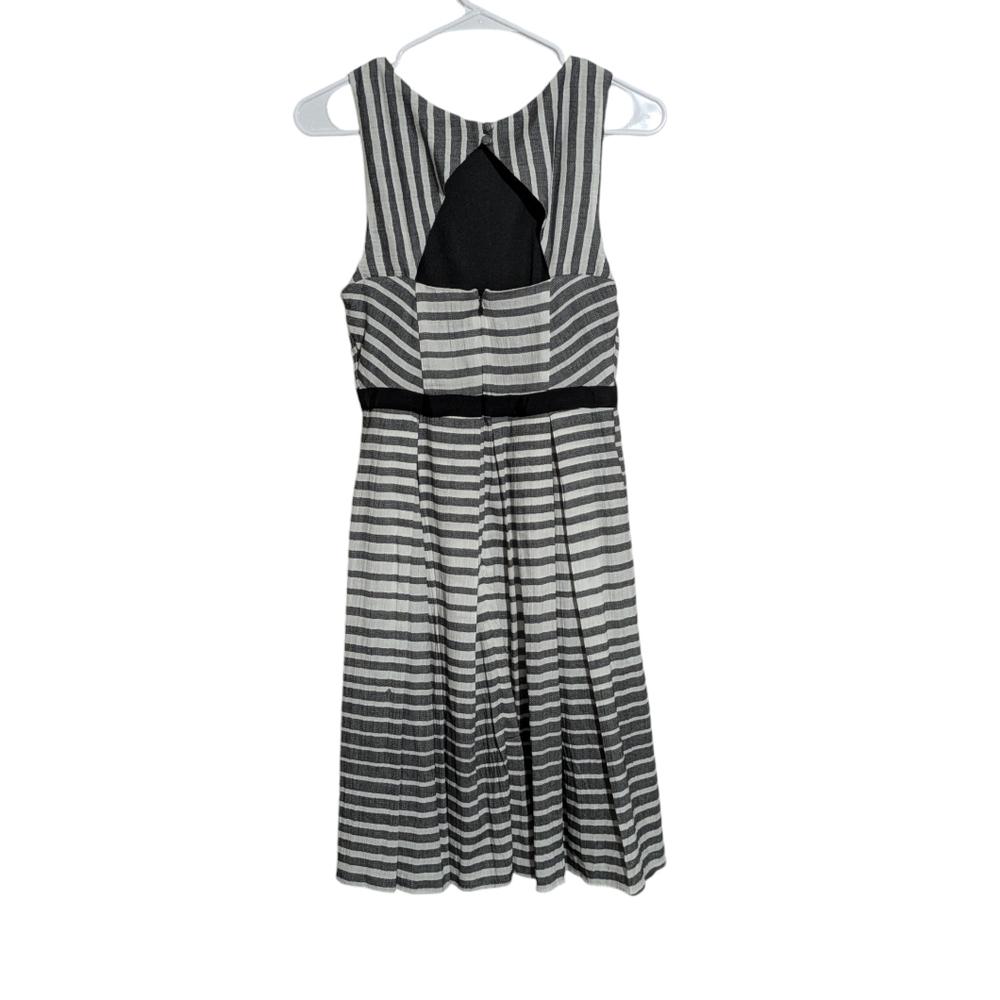 Eva Franco Striped Fit & Flare Dress 6 - Picture 5 of 9